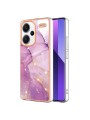 Предпазен удароустойчив гръб с цветни шарки за Xiaomi Redmi Note 13 Pro+ - лилав