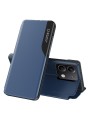 Калъф от еко кожа с прозорец за Xiaomi Redmi Note 13 Pro - син