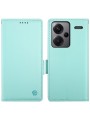 Калъф от еко кожа тип портмоне за Xiaomi Redmi Note 13 Pro+ - зелен