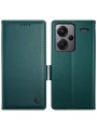 Калъф от еко кожа тип портмоне за Xiaomi Redmi Note 13 Pro+ - зелен