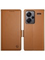 Калъф от еко кожа тип портмоне за Xiaomi Redmi Note 13 Pro+ - кафяв