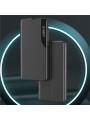 Калъф от еко кожа с прозорец за Xiaomi Redmi Note 13 Pro - черен