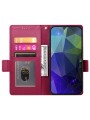 Калъф от еко кожа тип портмоне за Xiaomi Redmi Note 13 Pro+ - червен