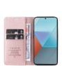 Калъф за телефон от еко кожа тип портмоне за Xiaomi Redmi Note 13 Pro - розов