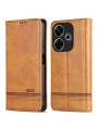 Калъф от еко кожа тип портмоне за Xiaomi Redmi Note 13R - кафяв