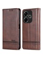 Калъф от еко кожа тип портмоне за Xiaomi Redmi Note 13R - кафяв