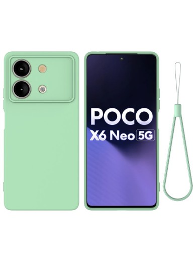 Предпазен удароустойчив силиконов гръб с каишка за Xiaomi Redmi Note 13R Pro - зелен Предпазен удароустойчив силиконов гръб с каишка за Xiaomi Redmi Note 13R Pro - зелен