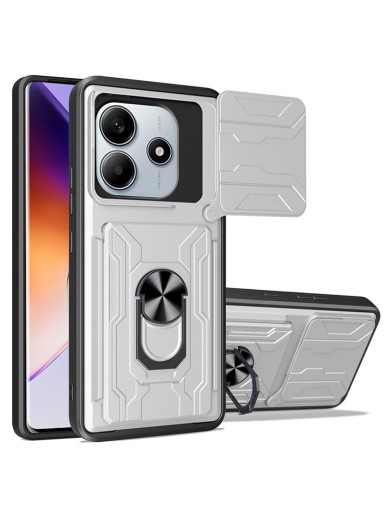 Удароустойчив предпазен гръб за Xiaomi Redmi Note 14 4G - бял