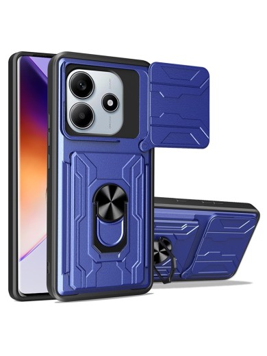 Удароустойчив предпазен гръб за Xiaomi Redmi Note 14 4G - син