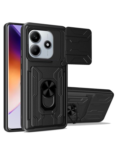 Удароустойчив предпазен гръб за Xiaomi Redmi Note 14 4G - черен Удароустойчив предпазен гръб за Xiaomi Redmi Note 14 4G - черен