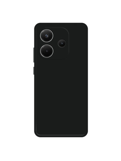 Устойчив на надраскване мек силиконов гръб за телефон за Xiaomi Redmi Note 14 4G - черен Устойчив на надраскване мек силиконов гръб за телефон за Xiaomi Redmi Note 14 4G - черен