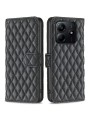 Калъф от еко кожа тип портмоне за Xiaomi Redmi Note 14 4G - черен