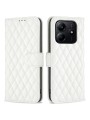 Калъф от еко кожа тип портмоне за Xiaomi Redmi Note 14 4G - бял