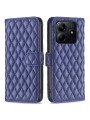 Калъф от еко кожа тип портмоне за Xiaomi Redmi Note 14 4G - син