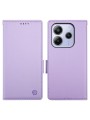 Калъф от еко кожа тип портмоне за Xiaomi Redmi Note 14 4G - лилав