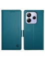 Калъф от еко кожа тип портмоне за Xiaomi Redmi Note 14 4G - син
