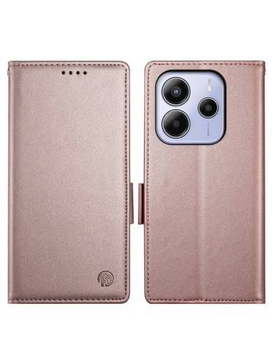 Калъф от еко кожа тип портмоне за Xiaomi Redmi Note 14 4G - розов Калъф от еко кожа тип портмоне за Xiaomi Redmi Note 14 4G - розов