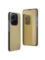 Калъф от еко кожа с прозорец за Xiaomi Redmi Note 14 4G - златист