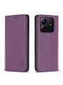 Калъф от еко кожа тип портмоне за Xiaomi Redmi Note 14 5G - лилав