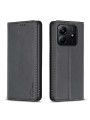 Калъф от еко кожа тип портмоне за Xiaomi Redmi Note 14 5G - черен