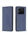 Калъф от еко кожа тип портмоне за Xiaomi Redmi Note 14 5G - син