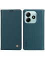 Калъф за телефон от еко кожа тип портмоне за Xiaomi Redmi Note 14 5G - зелен