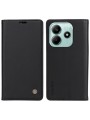 Калъф за телефон от еко кожа тип портмоне за Xiaomi Redmi Note 14 5G - черен