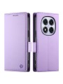 Калъф от еко кожа тип портмоне за Xiaomi Redmi Note 14 Pro 4G - лилав