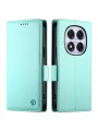 Калъф от еко кожа тип портмоне за Xiaomi Redmi Note 14 Pro 4G - зелен