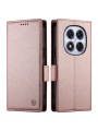 Калъф от еко кожа тип портмоне за Xiaomi Redmi Note 14 Pro 4G - розов