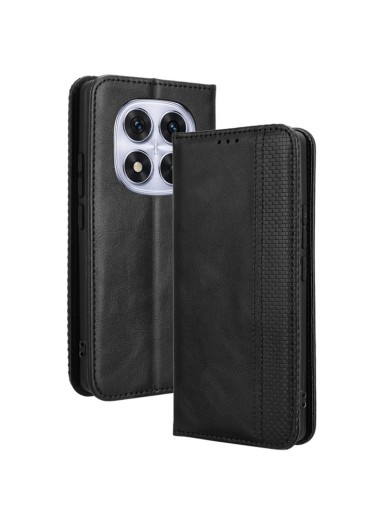 Калъф от еко кожа с ретро текстура тип портмоне за Xiaomi Redmi Note 14 Pro 5G - черен Калъф от еко кожа с ретро текстура тип портмоне за Xiaomi Redmi Note 14 Pro 5G - черен