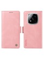 Калъф от еко кожа тип портмоне за Xiaomi Redmi Note 14 Pro 5G - розов
