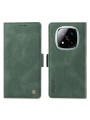 Калъф от еко кожа тип портмоне за Xiaomi Redmi Note 14 Pro 5G - зелен