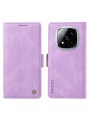 Калъф от еко кожа тип портмоне за Xiaomi Redmi Note 14 Pro 5G - лилав