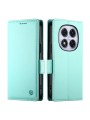 Калъф от еко кожа тип портмоне за Xiaomi Redmi Note 14 Pro 5G - зелен