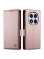 Калъф от еко кожа тип портмоне за Xiaomi Redmi Note 14 Pro 5G - розов