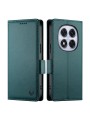 Калъф от еко кожа тип портмоне за Xiaomi Redmi Note 14 Pro 5G - зелен