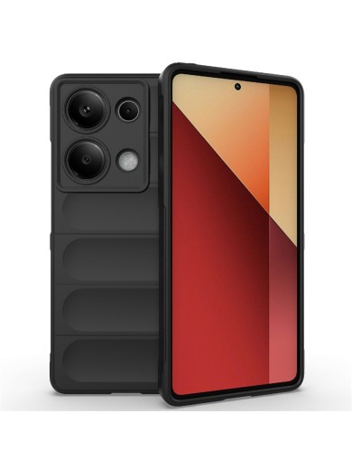Противоплъзгащ предпазен гръб за Xiaomi Redmi Note 14S - черен