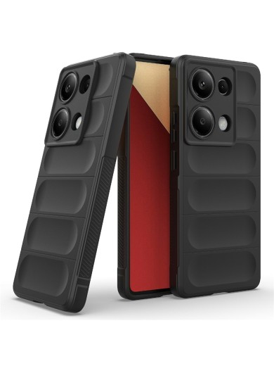 Противоплъзгащ предпазен гръб за Xiaomi Redmi Note 14S - черен