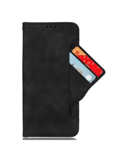 Калъф от еко кожа тип портмоне за Xiaomi Redmi Note 14S - черен