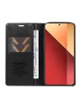 Калъф от еко кожа тип портмоне за Xiaomi Redmi Note 14S - черен