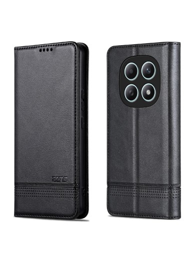 Калъф от еко кожа тип портмоне за Xiaomi Redmi Note 15 - черен