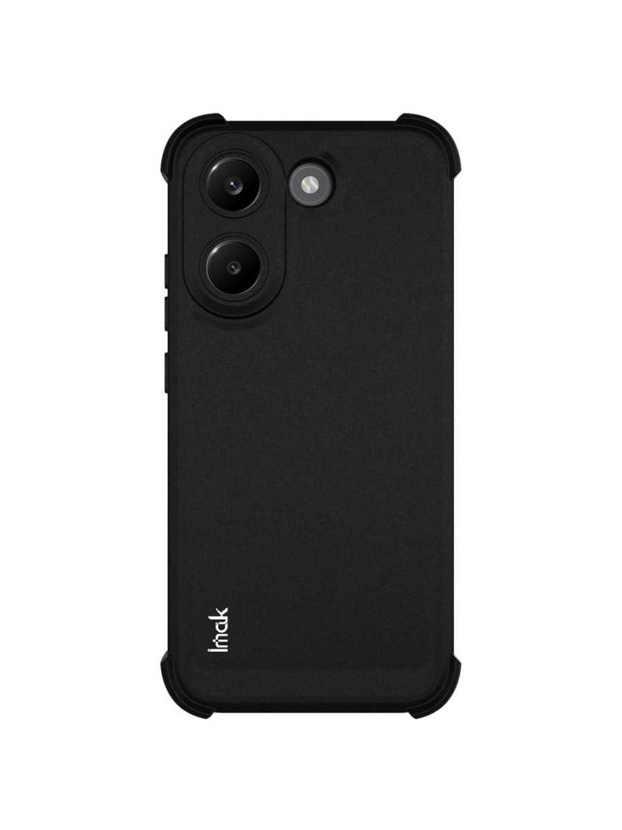 Матиран удароустойчив предпазен гръб за Xiaomi Redmi Turbo 5 - черен