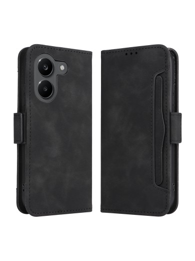 Калъф от еко кожа тип портмоне за Xiaomi Redmi Turbo 5 - черен