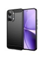 Мек удароустойчив гръб с текстура на карбонови влакна за Xiaomi Redmi Turbo 5 Max - черен