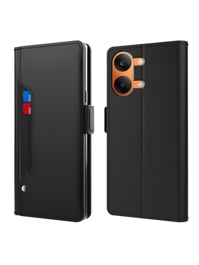Калъф от еко кожа тип портмоне с огледало за Xiaomi Redmi Turbo 5 Max