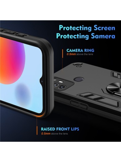 Удароустойчив предпазен гръб за ZTE Blade A52 - черен