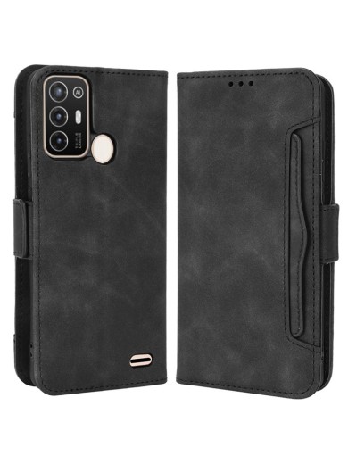 Калъф от еко кожа тип портмоне за ZTE Blade A52 - черен