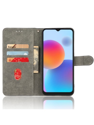 Калъф от еко кожа тип портмоне с RFID блокиране за ZTE Blade A52 - черен