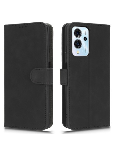 Предпазен калъф от еко кожа за ZTE Blade V40 Pro - черен